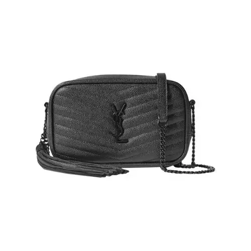 YSL Saint Laurent Mini Lou Black Camera Bag